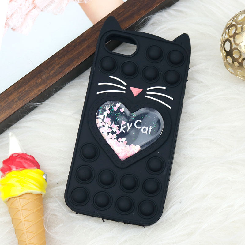 قاب اورجینال سیلیکونی آکواریومی Lucky Cat پاپیتی iPhone 7/8