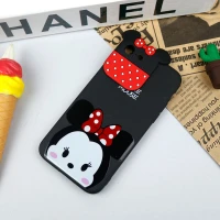 قاب سیلیکونی عروسکی محافظ لنزدار طرح Minnie Mouse آیفون iPhone 7/8