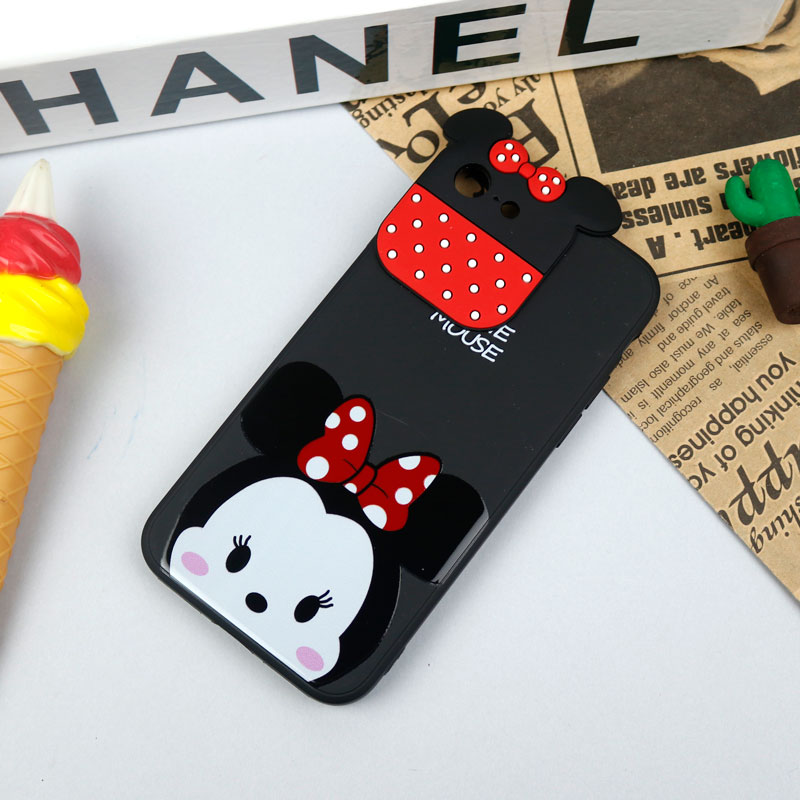 قاب سیلیکونی عروسکی محافظ لنزدار طرح Minnie Mouse آیفون iPhone 7/8
