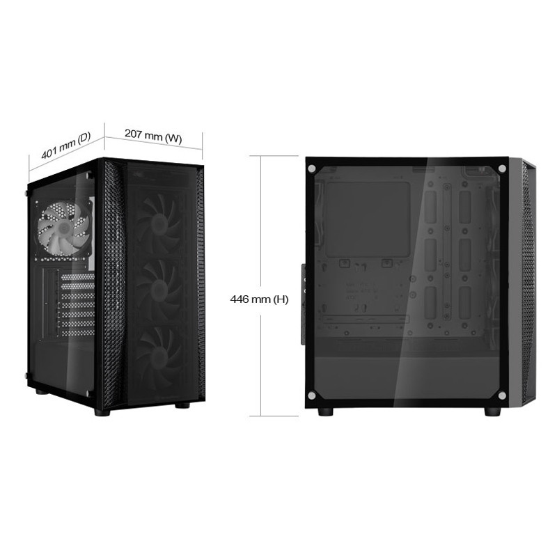 کیس کامپیوتر سیلوراستون SilverStone FARA B1 Pro
