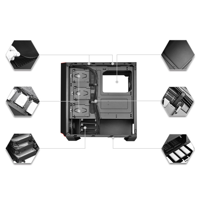 کیس کامپیوتر سیلوراستون SilverStone Primera Series SST-PM02B-G