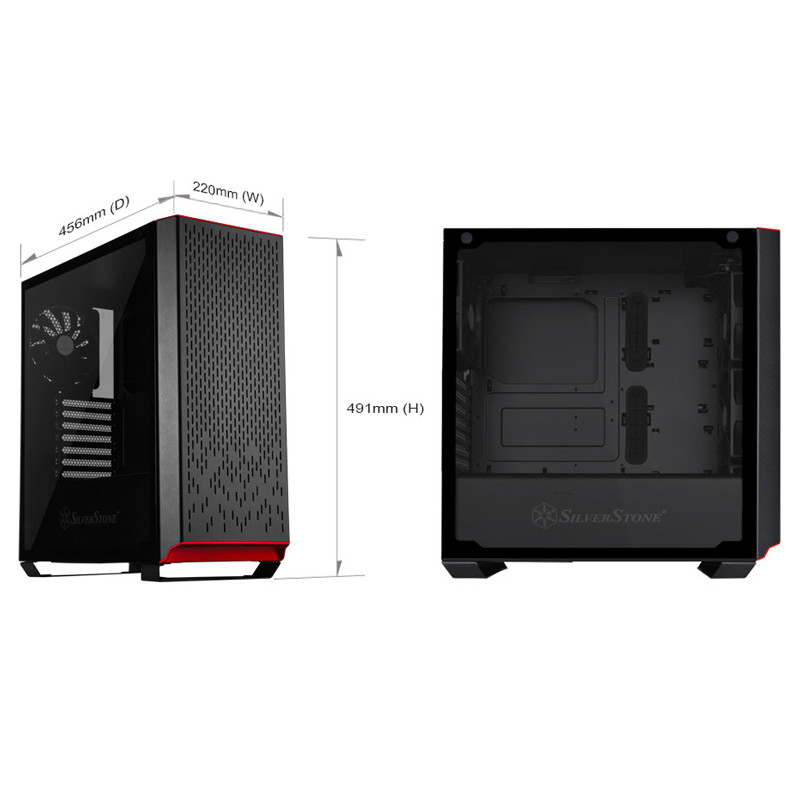 کیس کامپیوتر سیلوراستون SilverStone Primera Series SST-PM02B-G