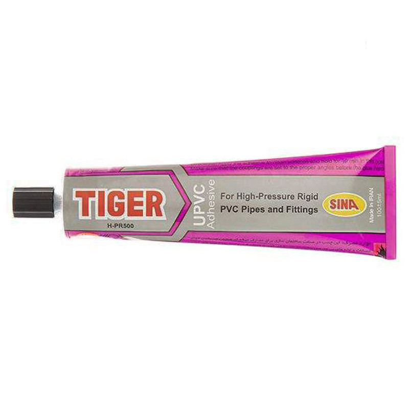 چسب پی وی سی سینا مدل Tiger H-PR500 با حجم ۱۰۰ گرم
