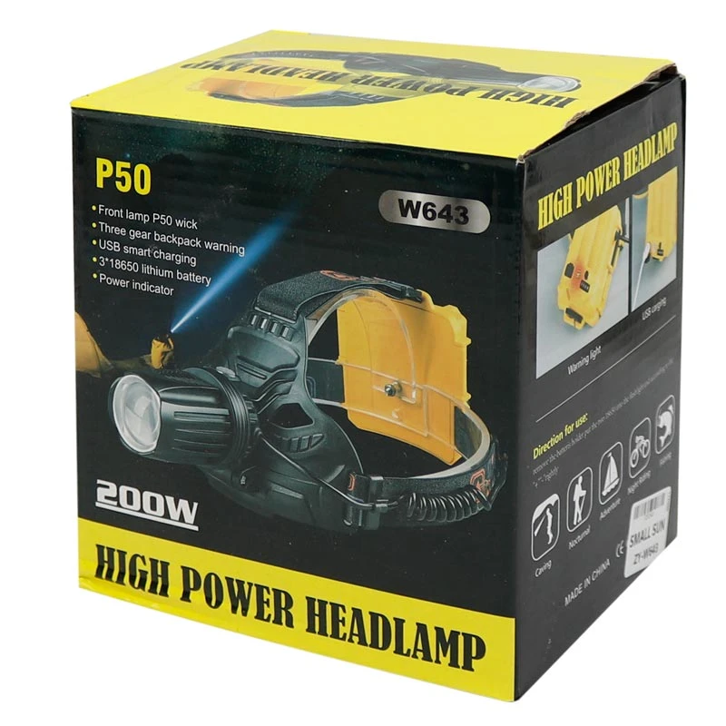 چراغ قوه پیشانی شارژی Small Sun ZY-W643 200W
