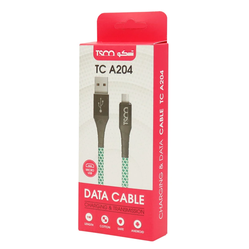 کابل میکرو یو اس بی TSCO TC A204 2A 1m
