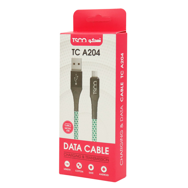 کابل میکرو یو اس بی TSCO TC A204 2A 1m