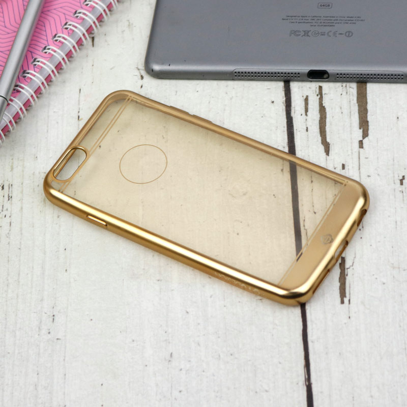 قاب ژله ای Totu آیفون iPhone 6/6s دور طلایی