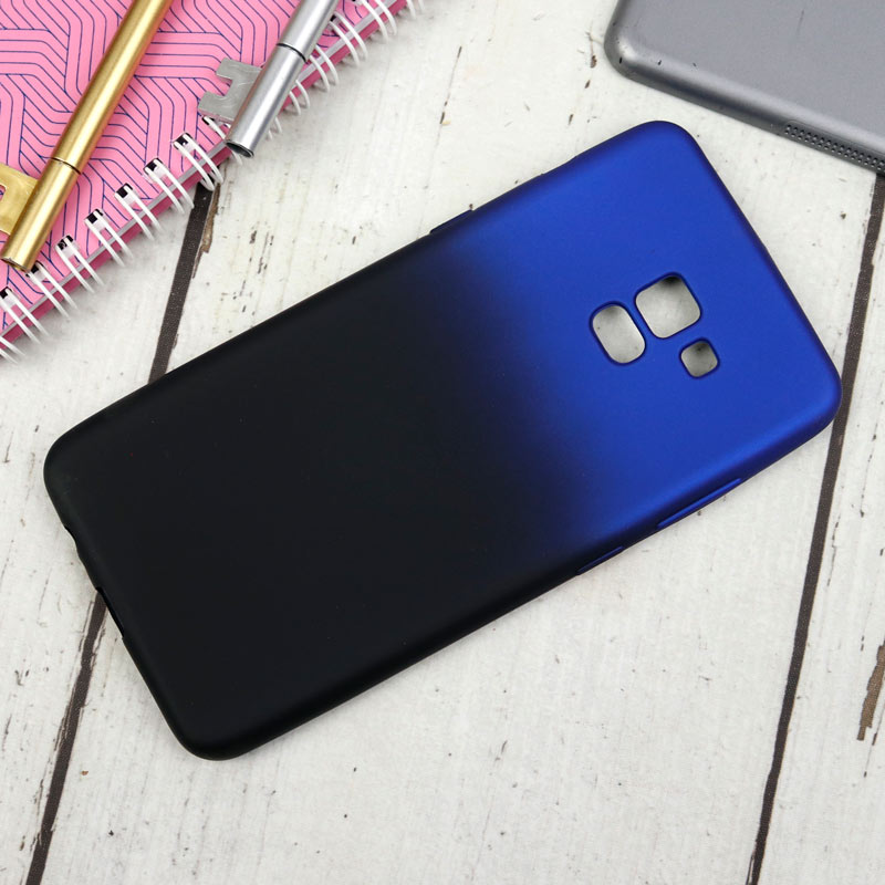 قاب دو رنگ Samsung Galaxy A7 2018 آبی مشکی