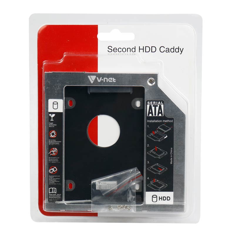 براکت هارد اینترنال 2.5 اینچی وی نت Second HDD Caddy سایز 12.7 میلی متر