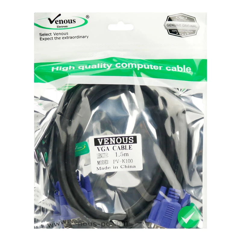 کابل VGA ونوس K100 طول 1.5 متر