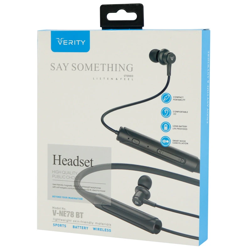 هندزفری بلوتوث دورگردنی Verity V-NE78BT