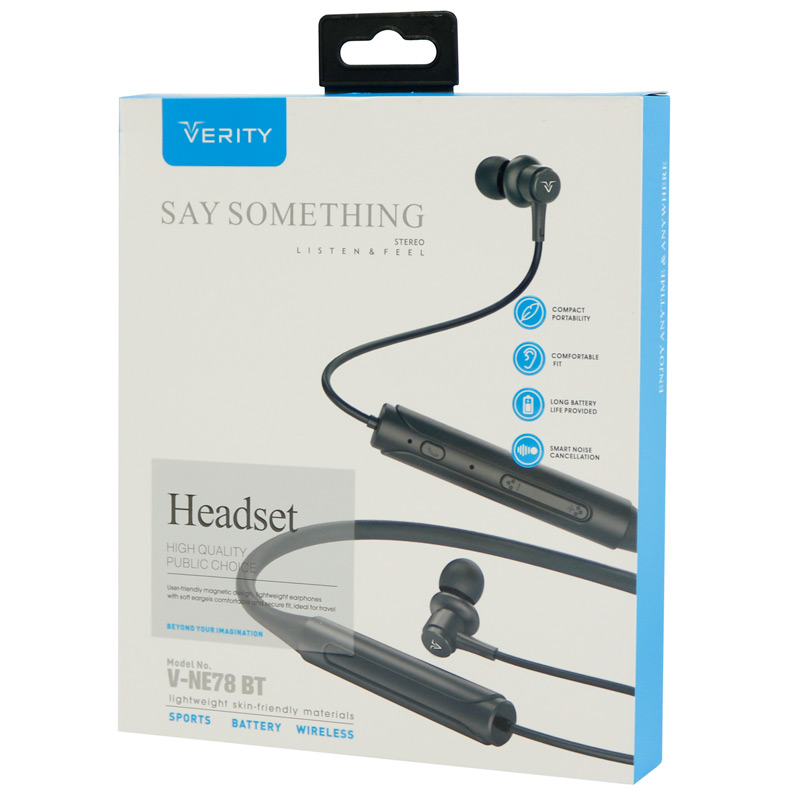 هندزفری بلوتوث دورگردنی Verity V-NE78BT