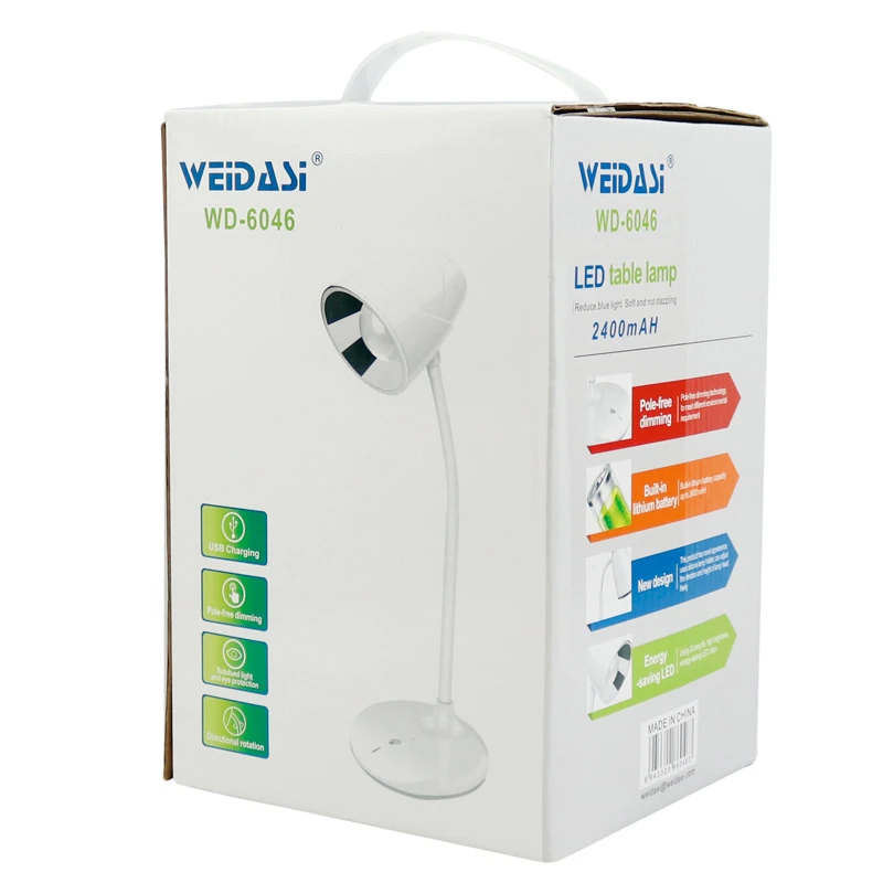 چراغ مطالعه شارژی ویداسی Weidasi WD-6046