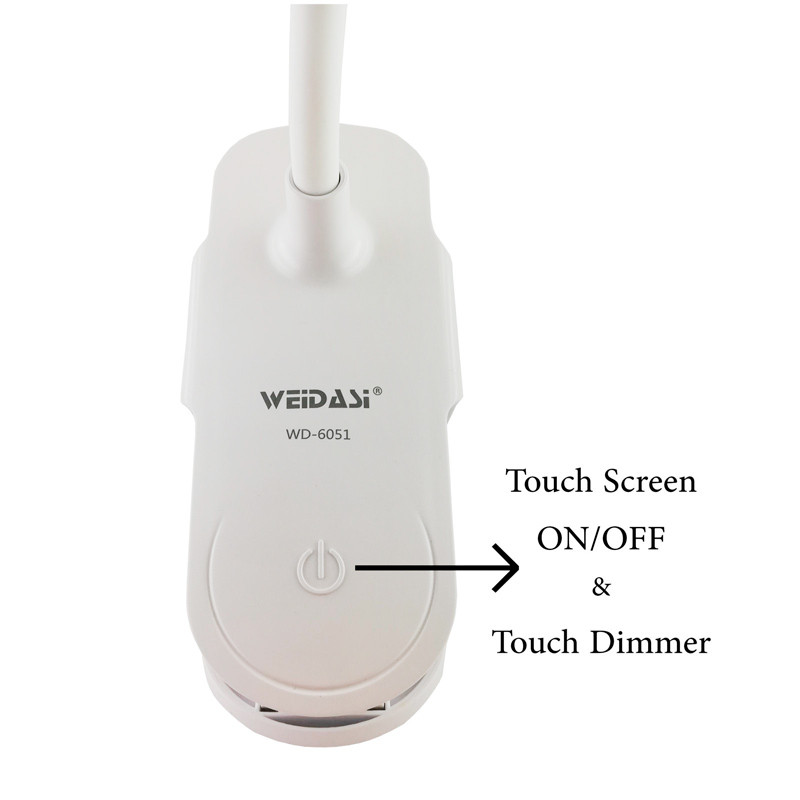 چراغ مطالعه شارژی ویداسی Weidasi WD-6051
