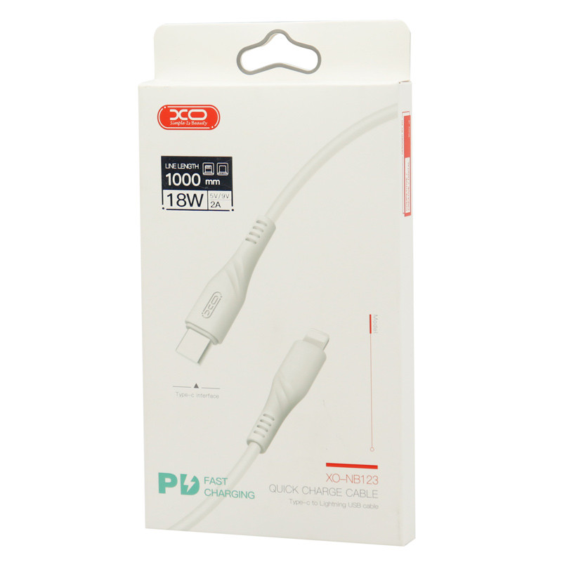 کابل تبدیل فست شارژ XO XO-NB123 Type-C to Lightning 2A PD 18W 1m