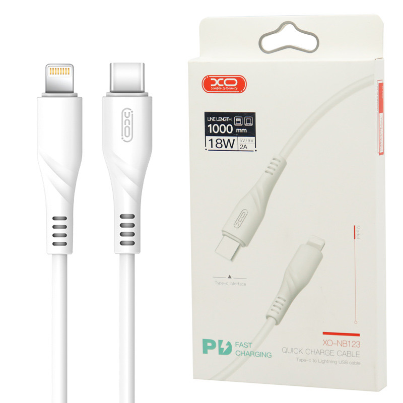 کابل تبدیل فست شارژ XO XO-NB123 Type-C to Lightning 2A PD 18W 1m