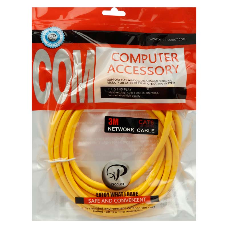 کابل شبکه Cat6 ایکس پی پروداکت UTP طول 3 متر