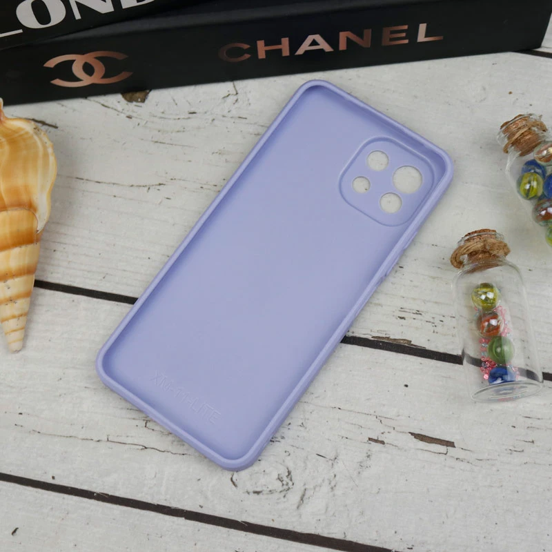 قاب طرحدار پشت گلسی محافظ لنزدار Xiaomi Mi 11 Lite