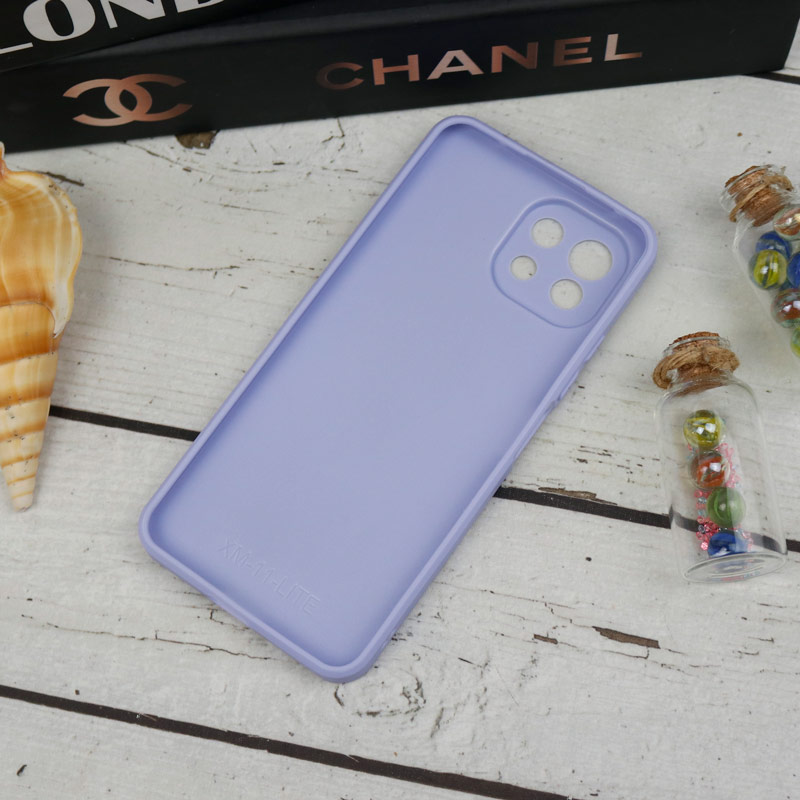 قاب طرحدار پشت گلسی محافظ لنزدار Xiaomi Mi 11 Lite