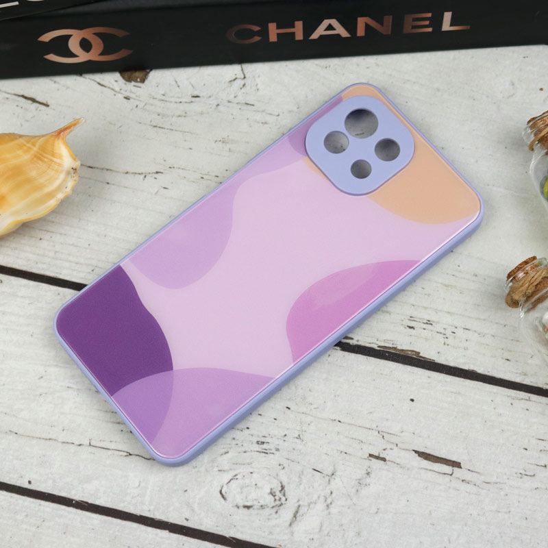 قاب طرحدار پشت گلسی محافظ لنزدار Xiaomi Mi 11 Lite