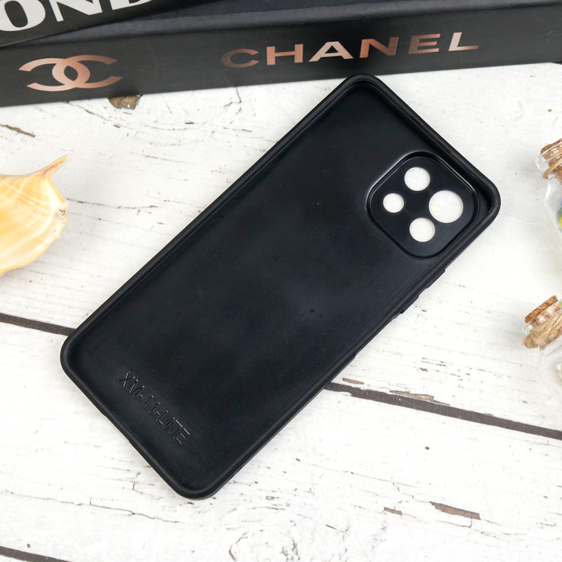 قاب طرحدار پشت گلسی محافظ لنزدار Xiaomi Mi 11 Lite