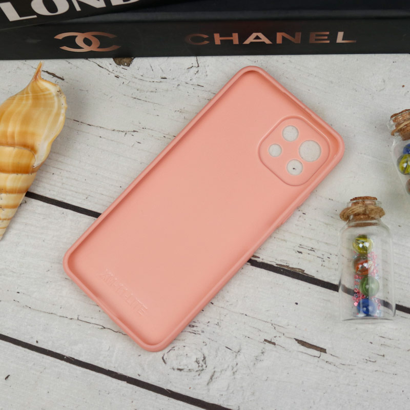 قاب طرحدار پشت گلسی محافظ لنزدار Xiaomi Mi 11 Lite