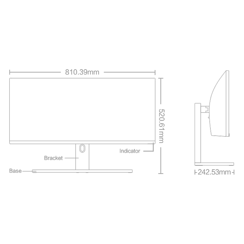 مانیتور گیمینگ خمیده شیائومی Mi Curved سایز 34 اینچ