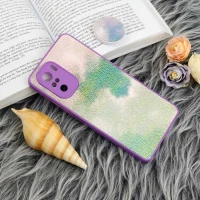 قاب چرمی هولوگرامی پاپ سوکت دار Xiaomi Poco F3 بنفش