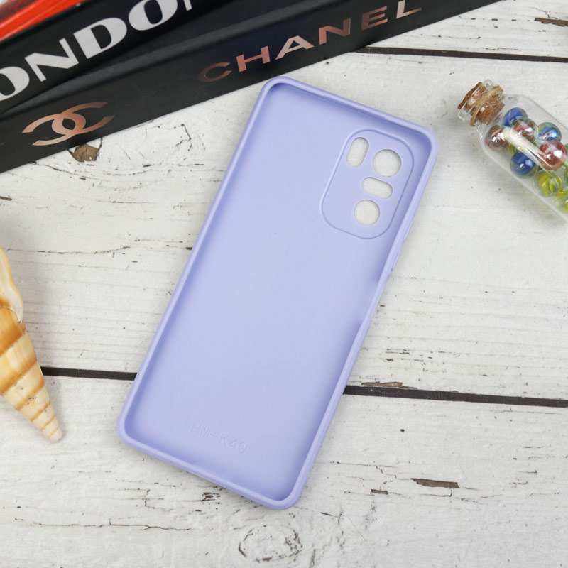 قاب طرحدار پشت گلسی محافظ لنزدار Xiaomi Poco F3