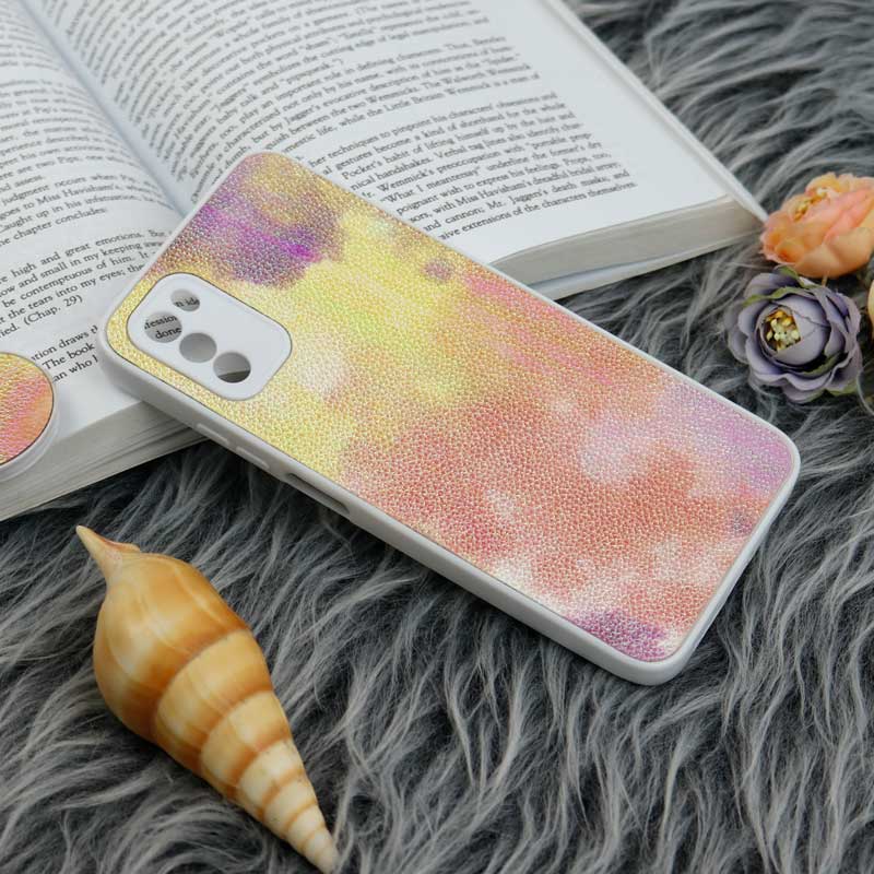 قاب چرمی هولوگرامی پاپ سوکت دار Xiaomi Poco M3 سفید