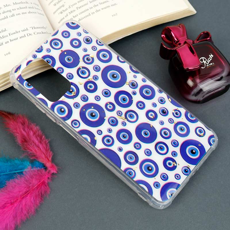 قاب محافظ لنزدار رزینی طرح چشم و نظر Xiaomi Poco M3