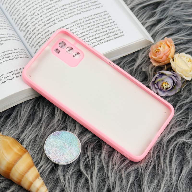 قاب چرمی هولوگرامی پاپ سوکت دار Xiaomi Poco M3 صورتی