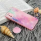 قاب چرمی هولوگرامی پاپ سوکت دار Xiaomi Poco M3 صورتی