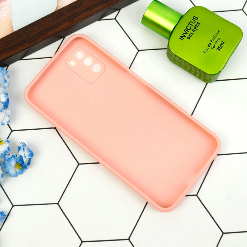 قاب طرحدار پشت گلسی محافظ لنزدار Xiaomi Poco M3