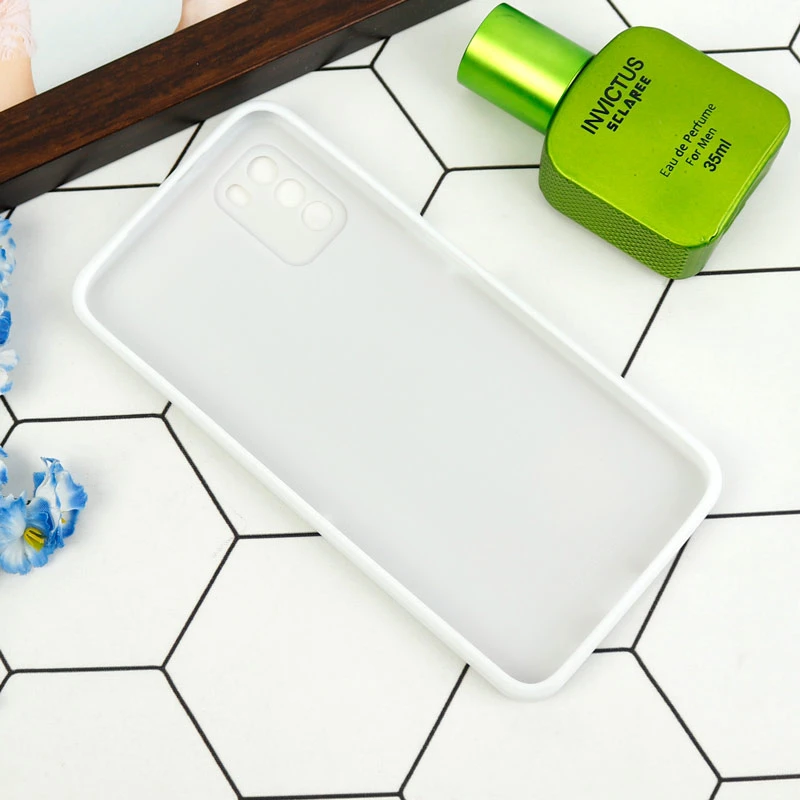 قاب طرحدار پشت گلسی محافظ لنزدار Xiaomi Poco M3
