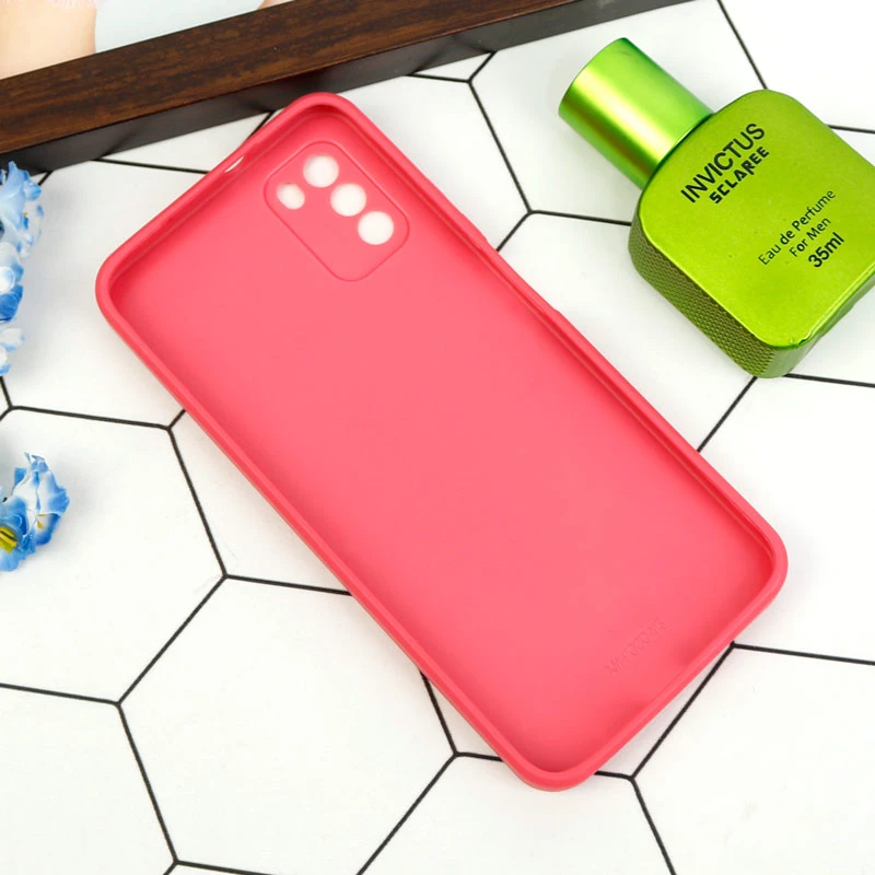 قاب طرحدار پشت گلسی محافظ لنزدار Xiaomi Poco M3