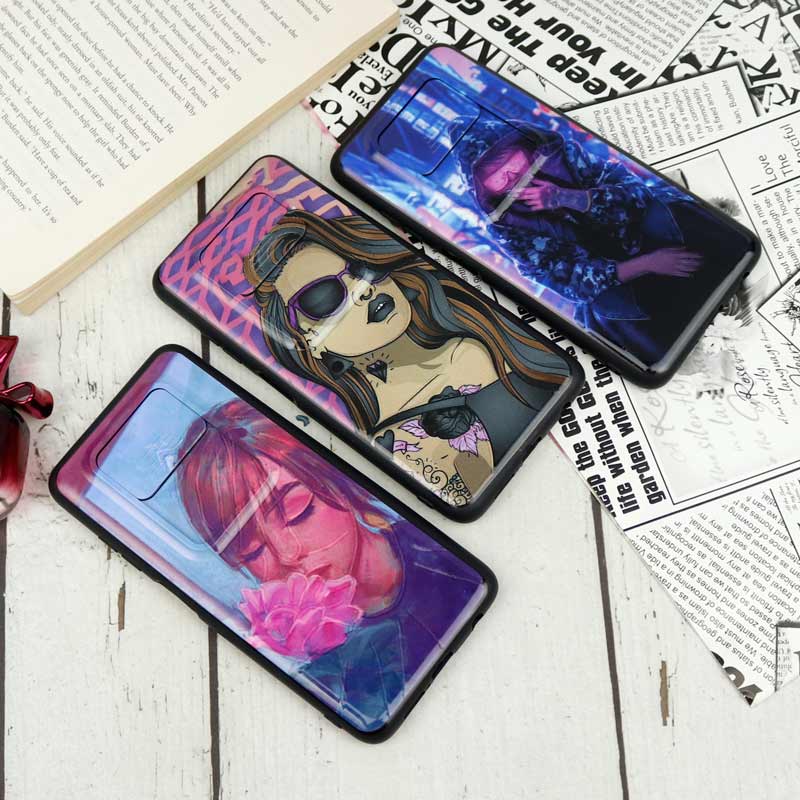 قاب طرحدار محافظ لنزدار کشویی طرح دخترانه Xiaomi Poco X3 سری B