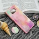 قاب چرمی هولوگرامی پاپ سوکت دار Xiaomi Poco X3 صورتی