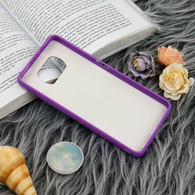 قاب چرمی هولوگرامی پاپ سوکت دار Xiaomi Poco X3 بنفش