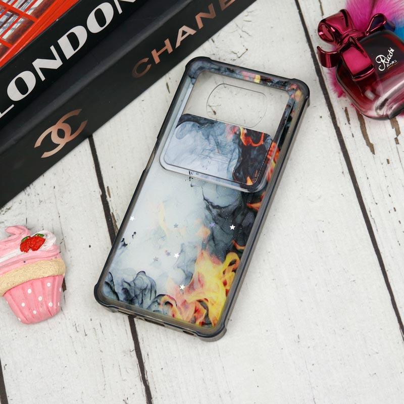 قاب طرحدار محافظ لنزدار کشویی ایربگ دار Xiaomi Poco X3