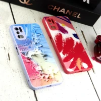 قاب طرحدار پشت گلسی محافظ لنزدار Xiaomi Redmi Note 10 5G