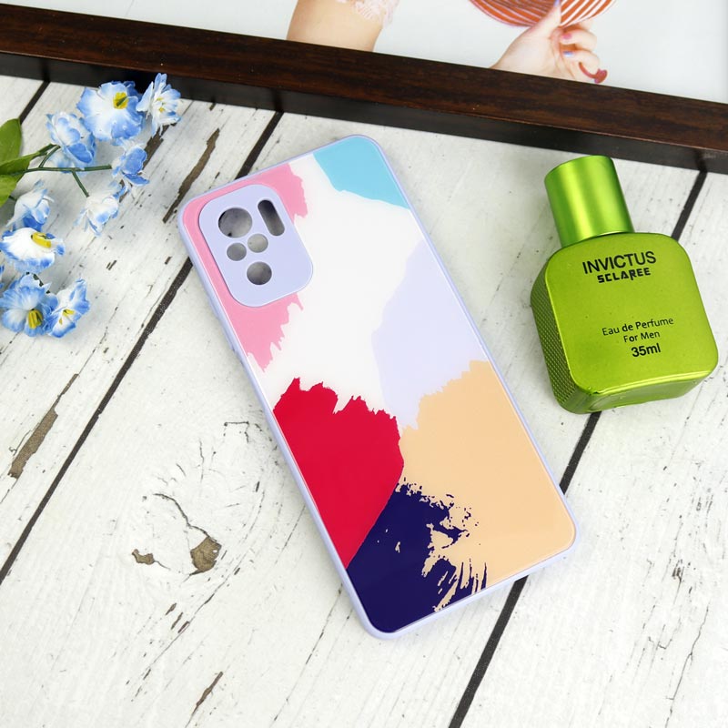 قاب طرحدار پشت گلسی محافظ لنزدار Xiaomi Redmi Note 10 / Note 10s