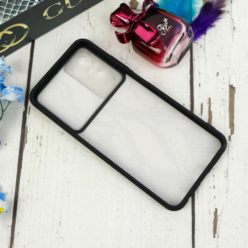 قاب طرحدار محافظ لنزدار کشویی + پاپ سوکت طرح پوست ماری شیائومی Redmi Note 10 / Note 10s سری C