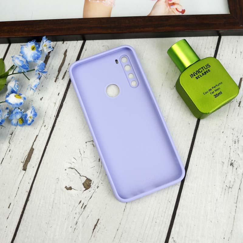 قاب طرحدار پشت گلسی محافظ لنزدار Xiaomi Redmi Note 8