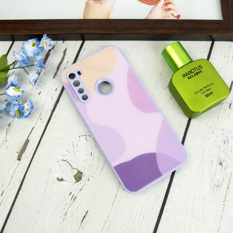 قاب طرحدار پشت گلسی محافظ لنزدار Xiaomi Redmi Note 8