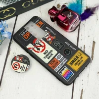 قاب طرحدار محافظ لنزدار کشویی + پاپ سوکت طرح Marsh Melo شیائومی Redmi Note 8 Pro سری C