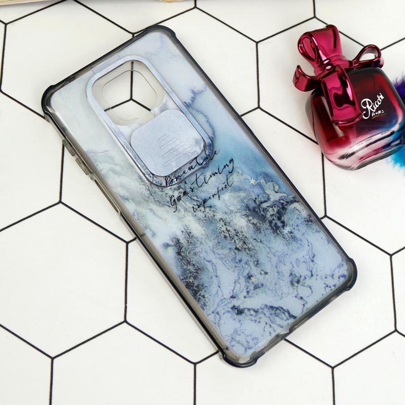 قاب طرحدار محافظ لنزدار کشویی ایربگ دار Xiaomi Redmi Note 9s / Note 9 Pro
