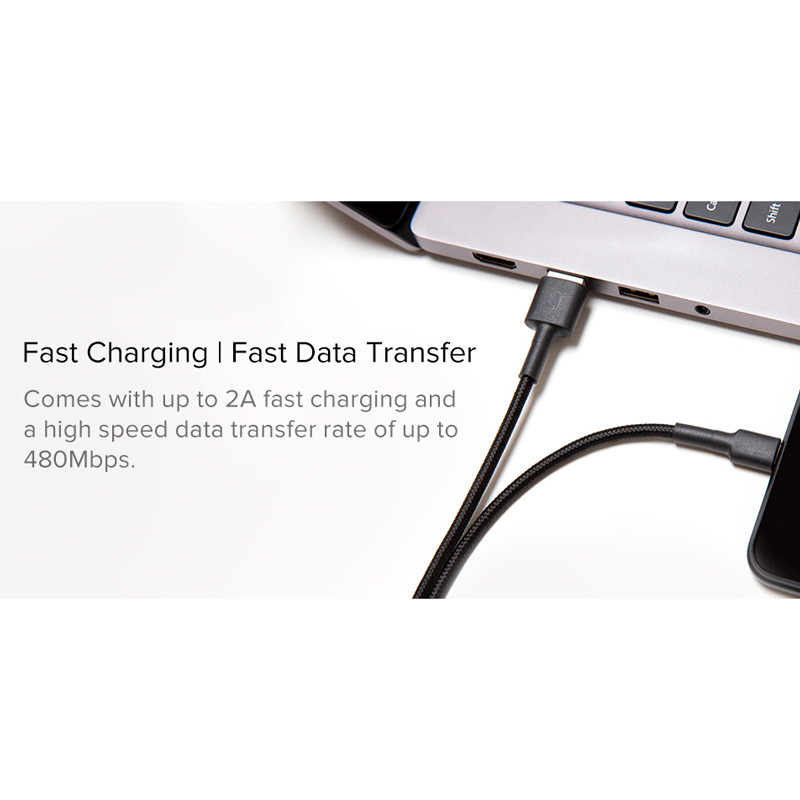 کابل میکرو یو اس بی اورجینال Xiaomi SJX13ZM 2A 1m
