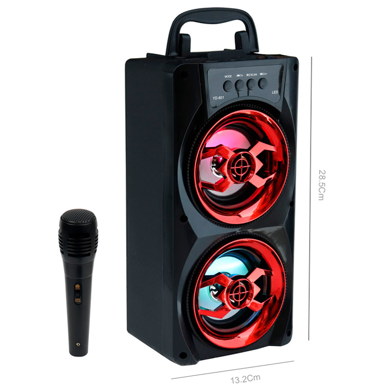 اسپیکر بلوتوثی رم و فلش خور YD-801 + میکروفون