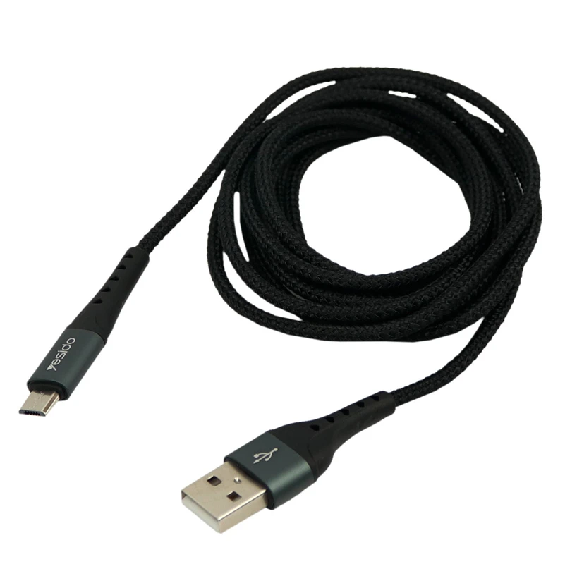 کابل میکرو یو اس بی فست شارژ 2.4 آمپر یسیدو CA63 طول 2 متر